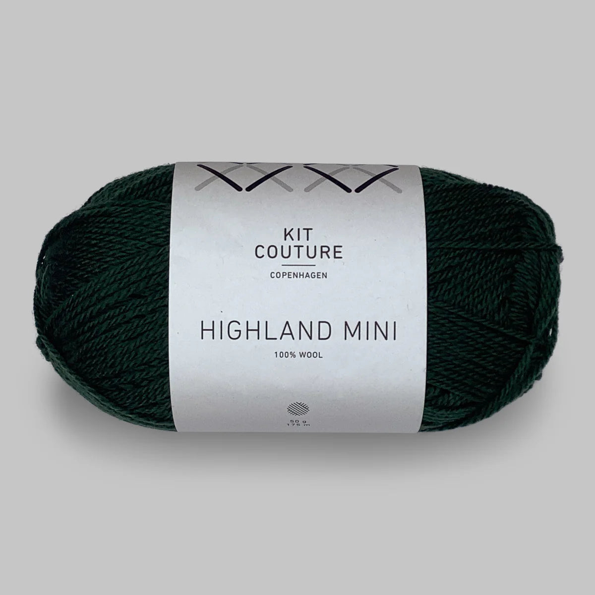 Highland Mini Yarn Dark Green 346