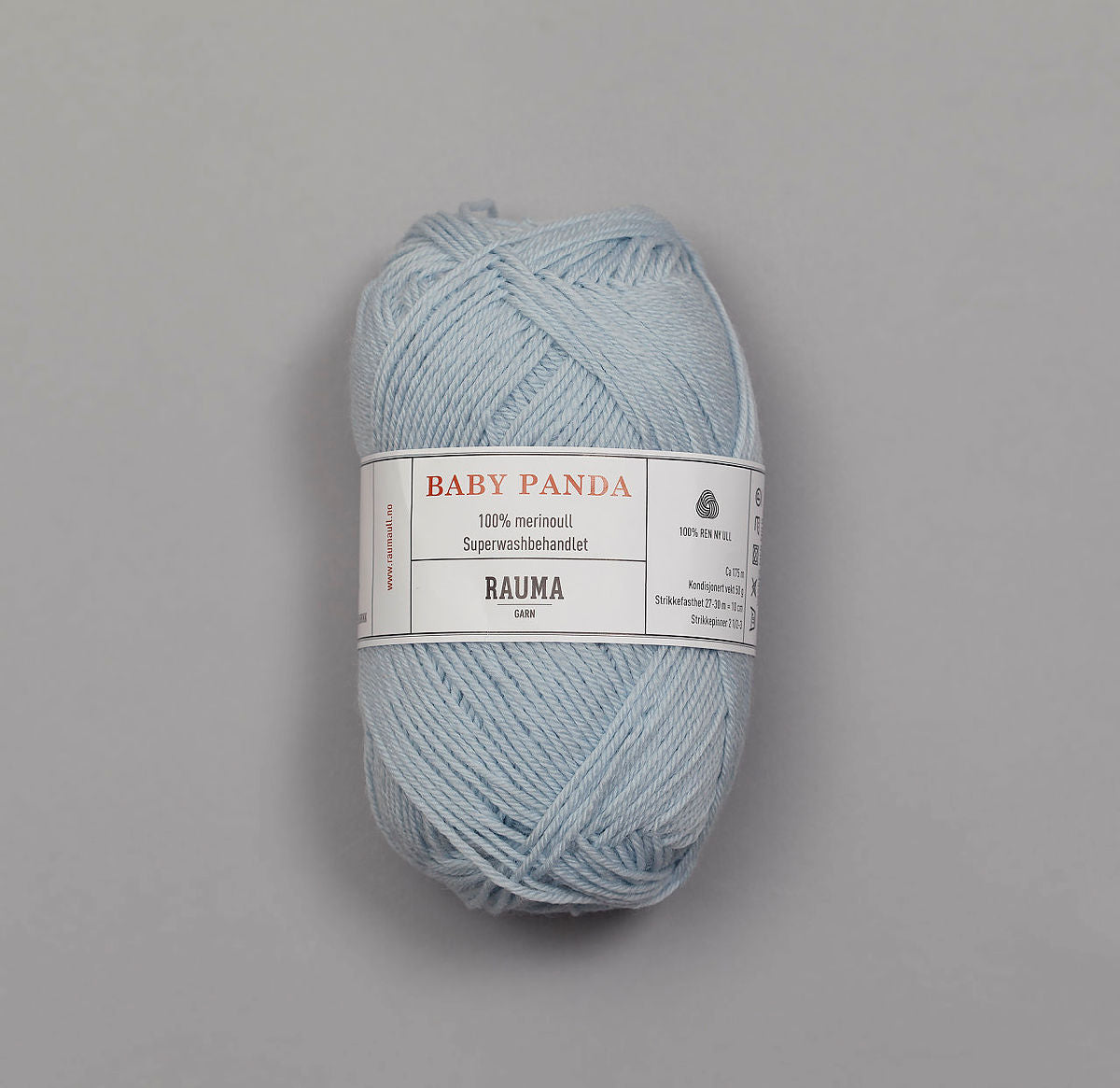 Merino Baby Garn - Lys Bla