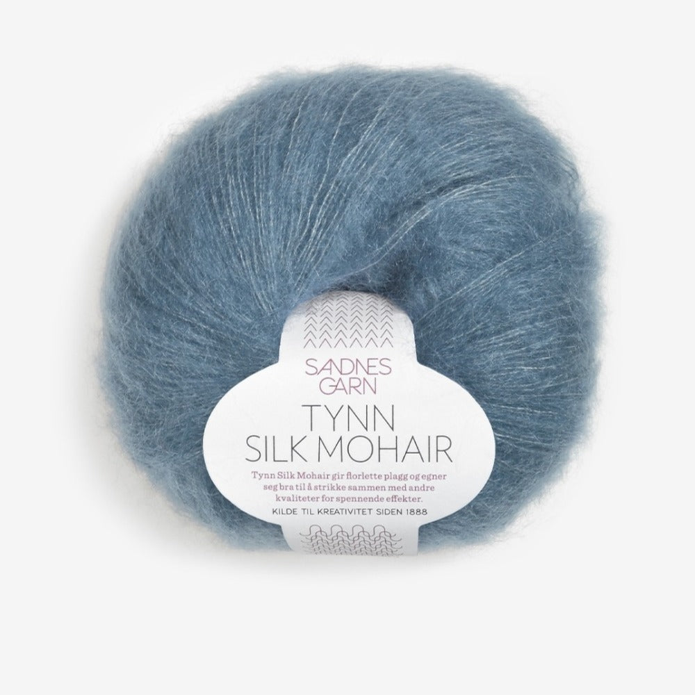 Blue sandnes garn silk mohair